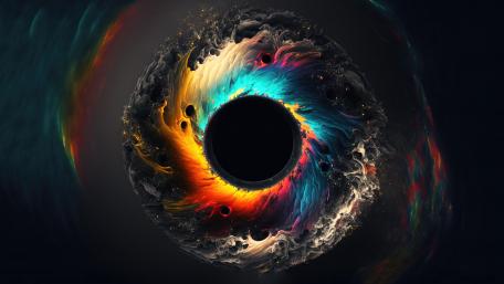 Galactic Iris: A Symphony of Colors wallpaper