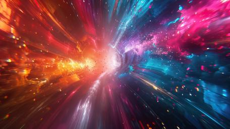 Vivid Cosmic Dance wallpaper