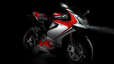 Ducati Panigale Elegance On Black wallpaper