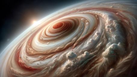 Jupiter red dot wallpaper