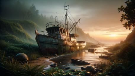 Whispers of the Abandoned Vessel wallpaper