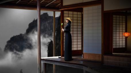 Mystical Oriental Elegance wallpaper