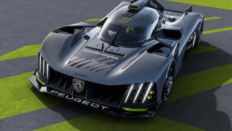 Peugeot 9X8 Hypercar Elegance on Display wallpaper