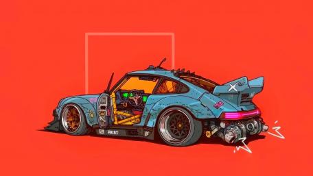 Futuristic Porsche 911 Concept Art wallpaper
