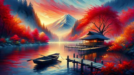 Red sunset wallpaper
