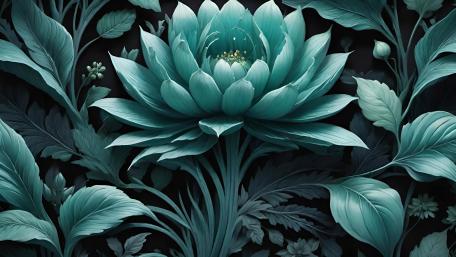 Midnight Bloom Elegance wallpaper