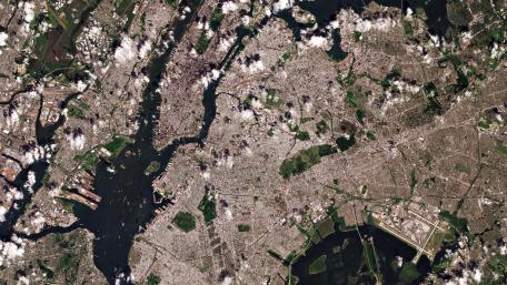 Brooklyn & Queens Satellite Image wallpaper