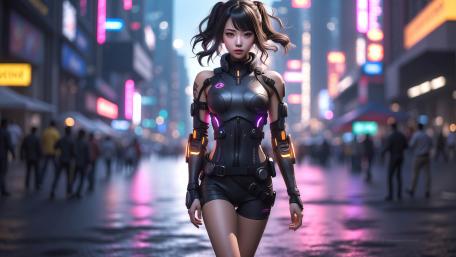 Cyberpunk Urban Dream wallpaper