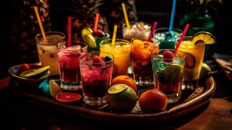 Tropical Cocktail Symphony wallpaper