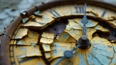 Fragmented Timepiece Artistry wallpaper