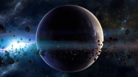 Asteroid Belt Cosmic Journey wallpaper