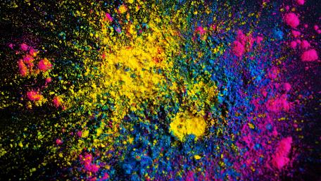 Vibrant Hues of Creative Explosion wallpaper