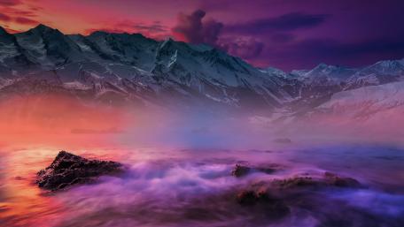 Cloudy Mountain wallpaper