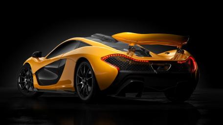 McLaren P1 in Striking Yellow Spotlight wallpaper