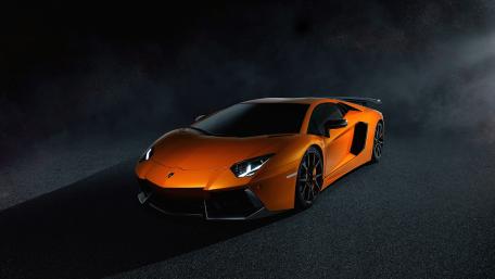 Lamborghini Aventador in Nighttime Majesty wallpaper