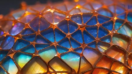 Honeycomb Fantasy Glow wallpaper