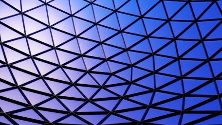Blue Geometric Mesh Elegance wallpaper
