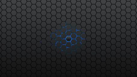 Hexagon Mesh Highlight in Blue wallpaper