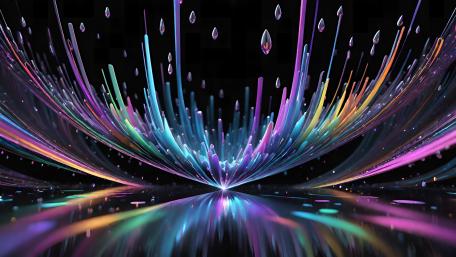 Spectrum Burst of Digital Brilliance wallpaper