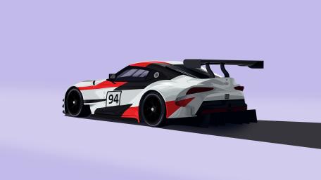 Toyota Supra GR GT4 Elegance in Purple wallpaper