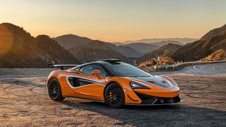 Sunset Serenade with a Supercar wallpaper