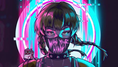 Cyberpunk Sanitation Crusader wallpaper