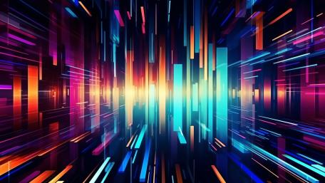 Neon Labyrinth of Digital Dreams wallpaper