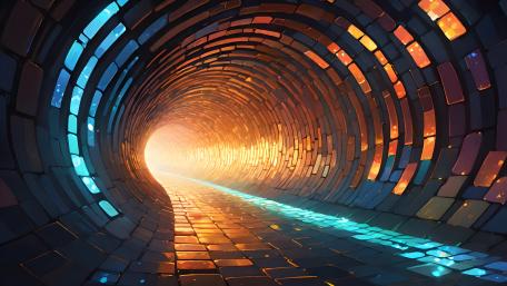 Illuminated Passage to the Unknown wallpaper