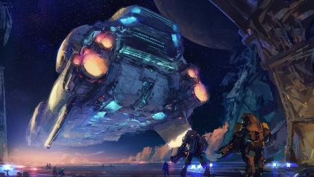 Galactic Arrival at Dusk wallpaper