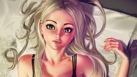 Blonde Ambition in Manga Artistry wallpaper