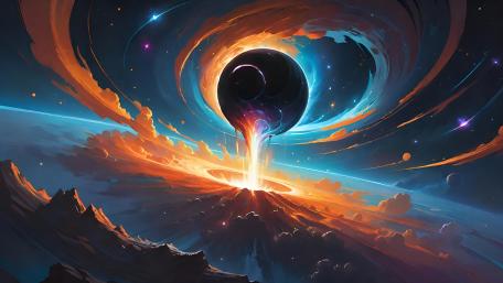 Surreal Cosmic Vortex wallpaper