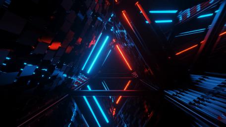 Futuristic Speed Tunnel Vision wallpaper