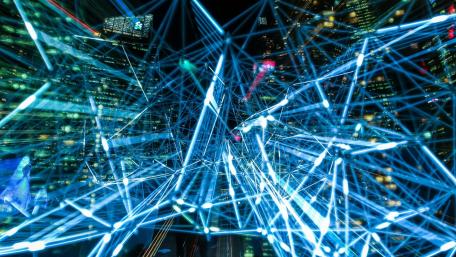 Synaptic City Lights wallpaper