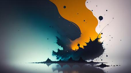 Ethereal Splatter of Cosmic Paint wallpaper