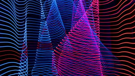 Neon Waves of Creativity wallpaper