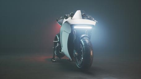 Futuristic Electric Ducati Motorcycle Design wallpaper