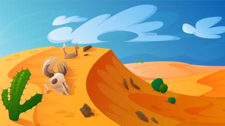 Desert Secrets Unveiled in Vector Art wallpaper