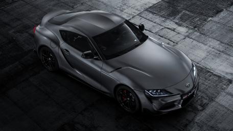 Sleek Toyota GR Supra in Monochrome wallpaper