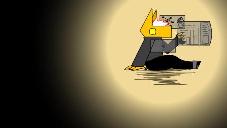 Creature with screens wallpaper