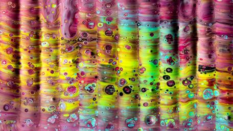 Vivid Psychedelic Dreamscape wallpaper