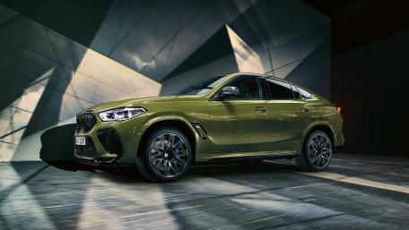 Sleek Power in Olive Green BMW X6 M wallpaper