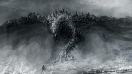 Monstrous Emergence from the Abyss wallpaper