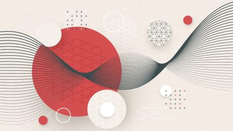 Abstract Geometry and Curved Elegance wallpaper