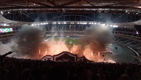 Intense Atmosphere at Botafogo Stadium wallpaper
