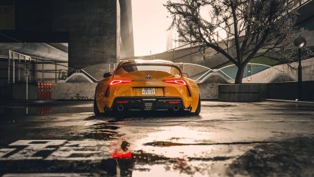 Golden Supra Under the Bridge wallpaper