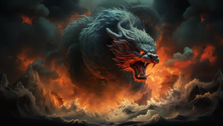 Behemoth of the Fiery Abyss wallpaper