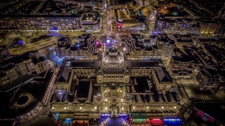 Scheveningen Night Cityscape wallpaper