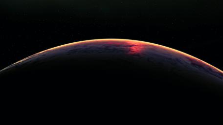 Sunrise Over Earth Horizon in 4K wallpaper