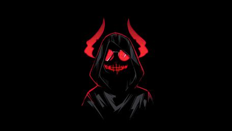Devilish Grin in Darkness wallpaper