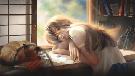 Tranquil Afternoon Slumber wallpaper